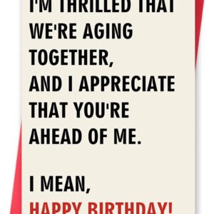 Funny Birthday Cards & Gifts for Men Husband Boyfriend Him, Mens Gifts for Birthday, Happy Bday Card