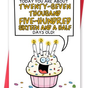 Funny 75th Birthday Card Gifts for Women, Unique Gifts for 75 Year Old Woman, Happy 75th Birthday Decoration for Mom Grandma